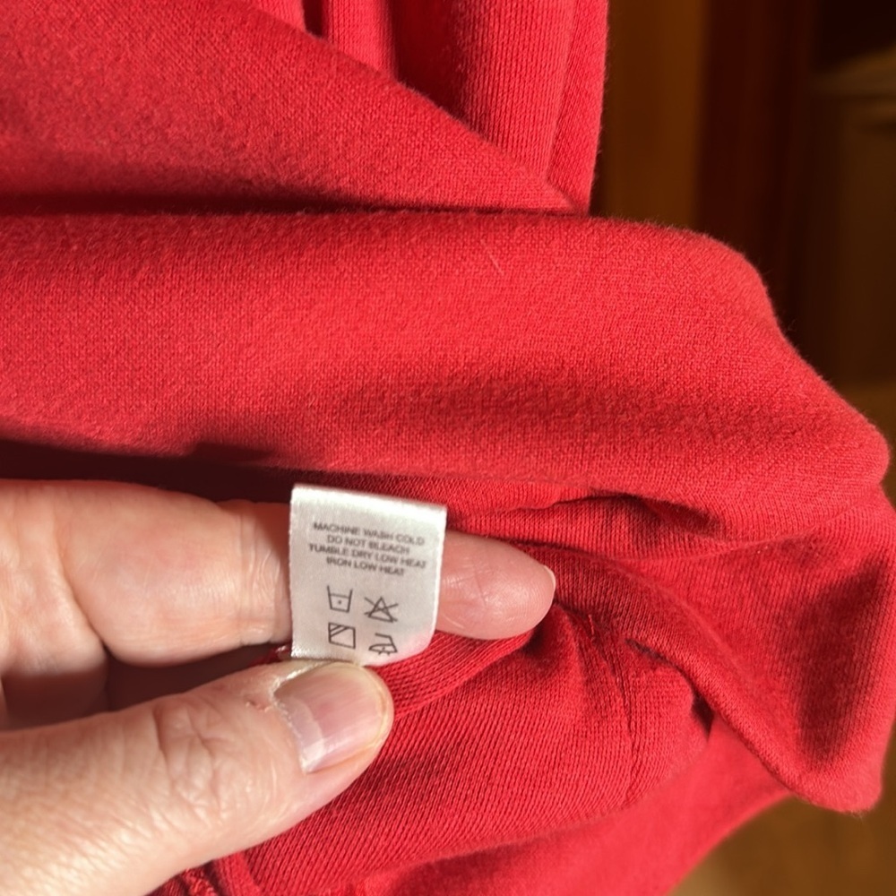 Ohoo Red Sleeveless Hoodie Tank Top Men’s Large Muscle Gym Athleisure Pullover - Picture 8 of 9